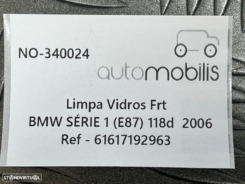 Limpa Vidros BMW 1 (E87) 118 d Ref. 61617192963 - NO.340024 - 3