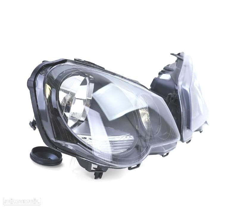 FARÓIS FRONTAIS VOLKSWAGEN VW POLO 9N3,05-09 FUNDO PRETO - 5