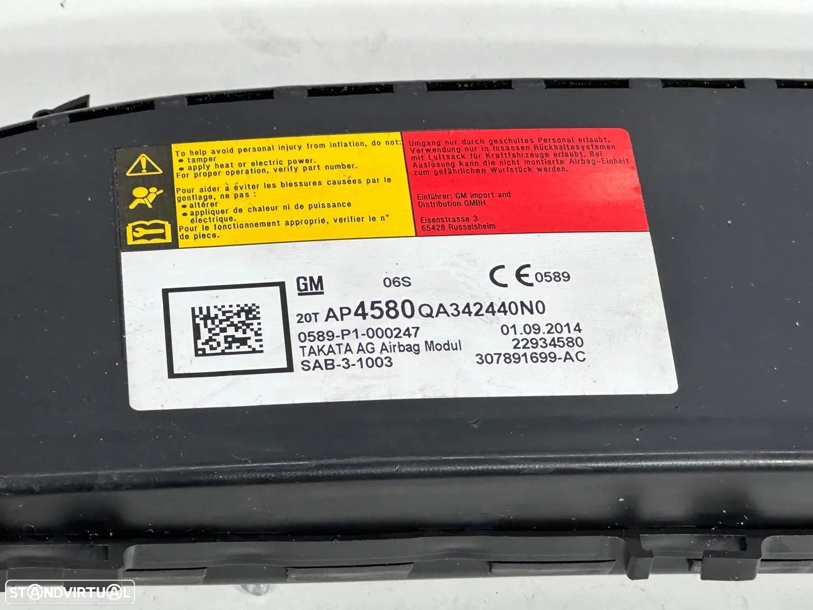 Airbag Banco Direito / Esquerdo - Opel Insignia A (2014) - 2