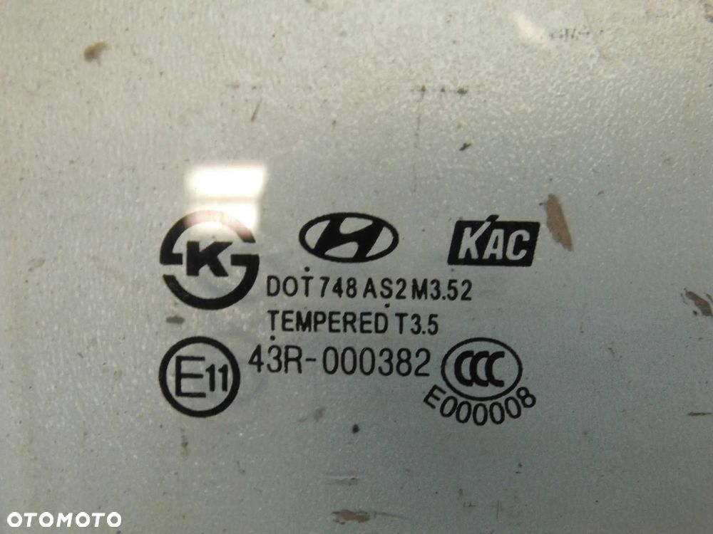 SZYBA DRZWI HYUNDAI I40 KOMBI PRAWA TYLNA - 2