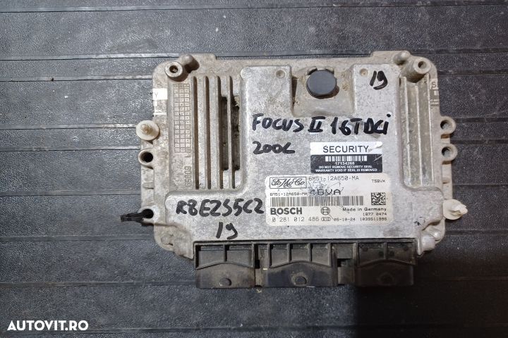 Calculator motor ECU 6M51-12A650-MA 0281012486 - 1.6 TDCI 6M51-12A650 - 1