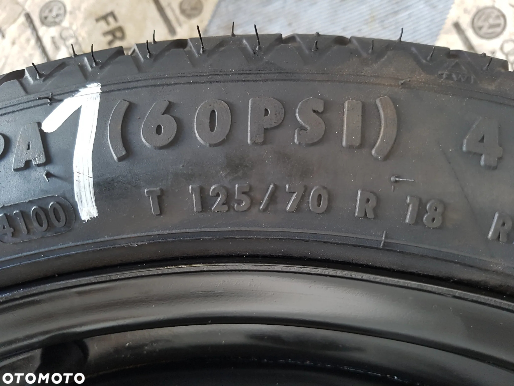 KOŁO DOJAZDOWE VW TAIGO T-CROS SKODA KAMIQ SEAT ARONA   5X100 3,5JX18  125/70R18 - 9