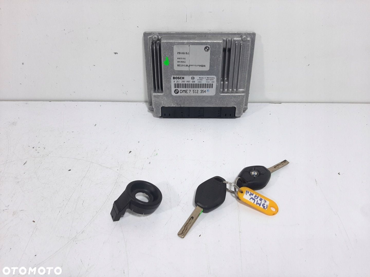 BMW E46 316TI COMPACT 01R STEROWNIK SILNIKA 0261209005 DME 7512354 KLUCZYK - 1