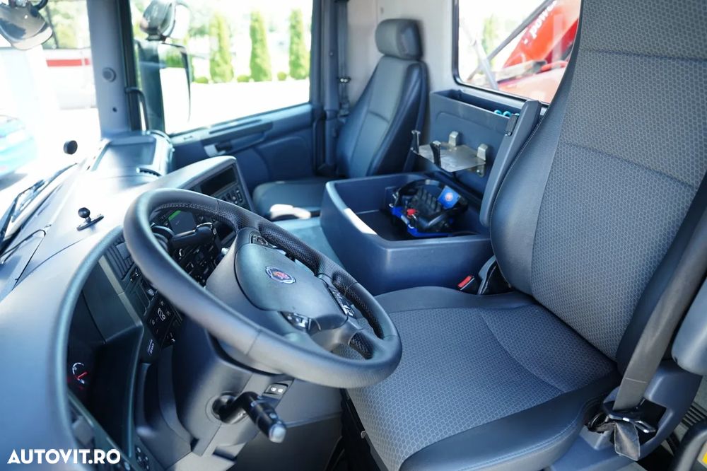 Scania P 280 / 4X2 / BASCULĂ + HDS HMF 635 K2 / RADIOCOMANDĂ / ROTATOARE / EURO 6 / - 30