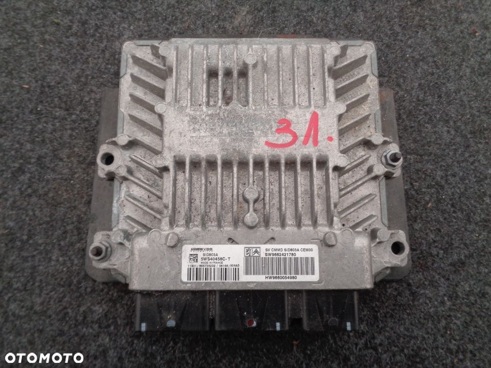 CITROEN 2.0 HDI KOMPUTER STEROWNIK SILNIKA 9662421780