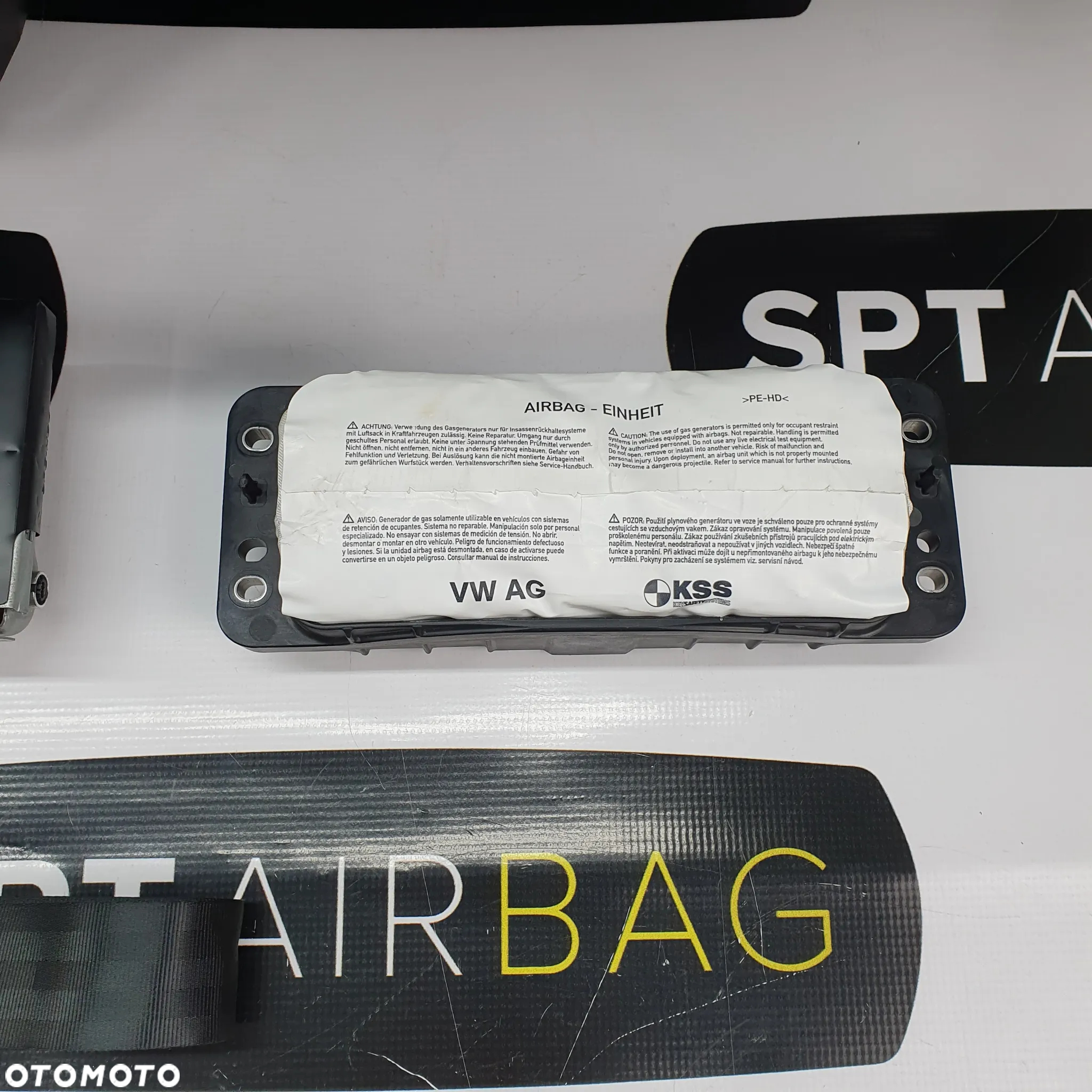 SEAT LEON 3 III DESKA ROZDZIELCZA KONSOLA KOKPIT PULPIT PODUSZKI AIRBAG AIR BAG PASY KIT SET - 9
