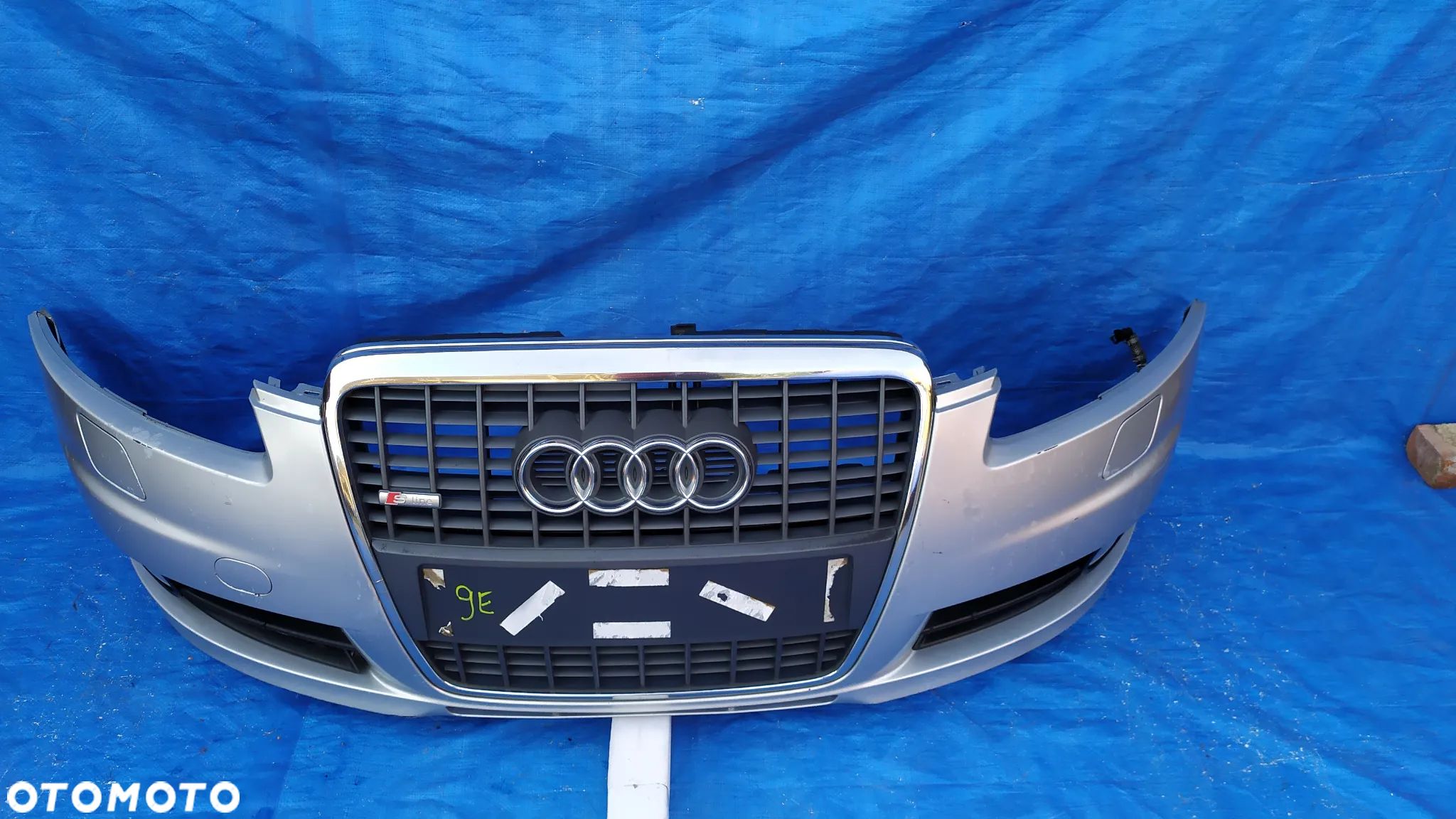 Zderzak przód przedni kompletny AUDI A6 C6 SLINE S-LINE  SPRYSKI XENON wysyłka - 1