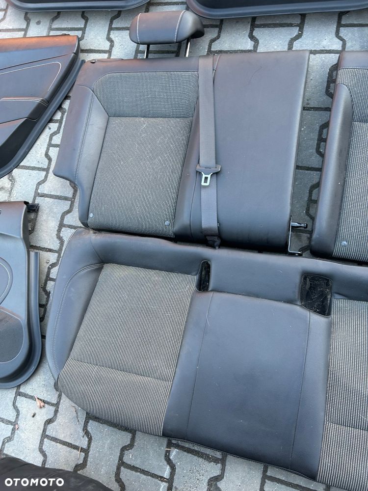 Opel Astra J fotele półskóra kompelt boczki tapicerka fotel kierowcy pasażera - 9
