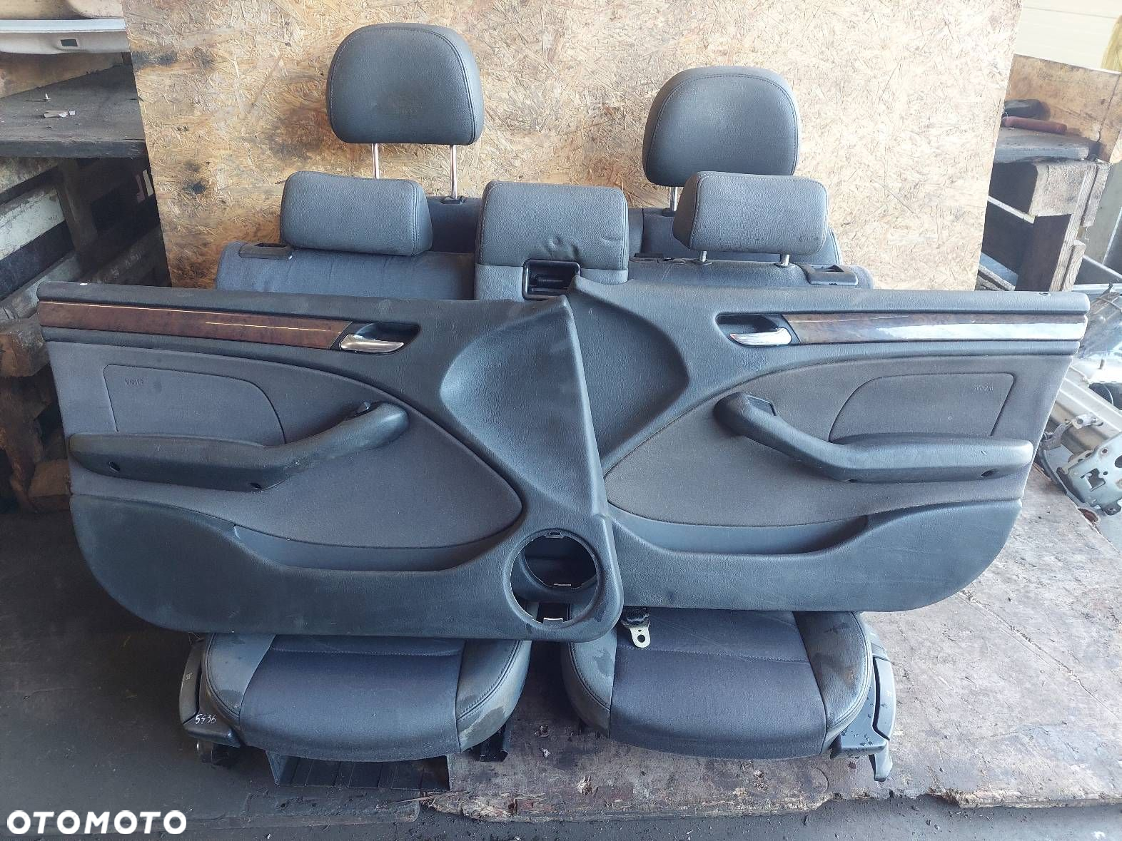 KOMPLET FOTELI LEWY PRAWY PRZÓD + KANAPA TYŁ + BOCZKI BMW E46 KOMBI - 6