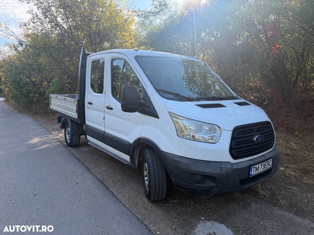 Ford Transit 2017 Bena aluminiu obloane camioneta pick-up platforma Tranzit Punte Dubla L4 L5 Unic Proprietar km reali istoric Dokka 3 Locuri Aer Condiționat Navi Nu Crafter Sprinter Iveco 35c Boxer - 31