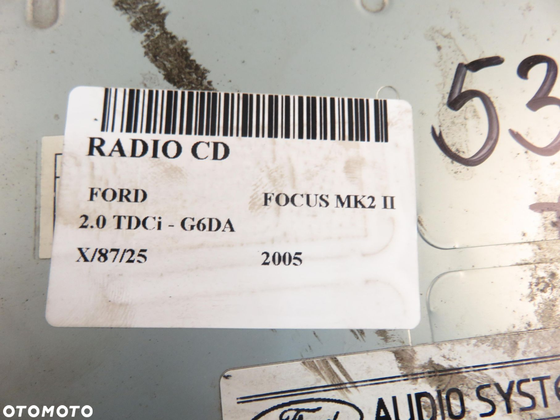 RADIO FORD FOCUS MK2 II 4M5T18C815BJ - 9