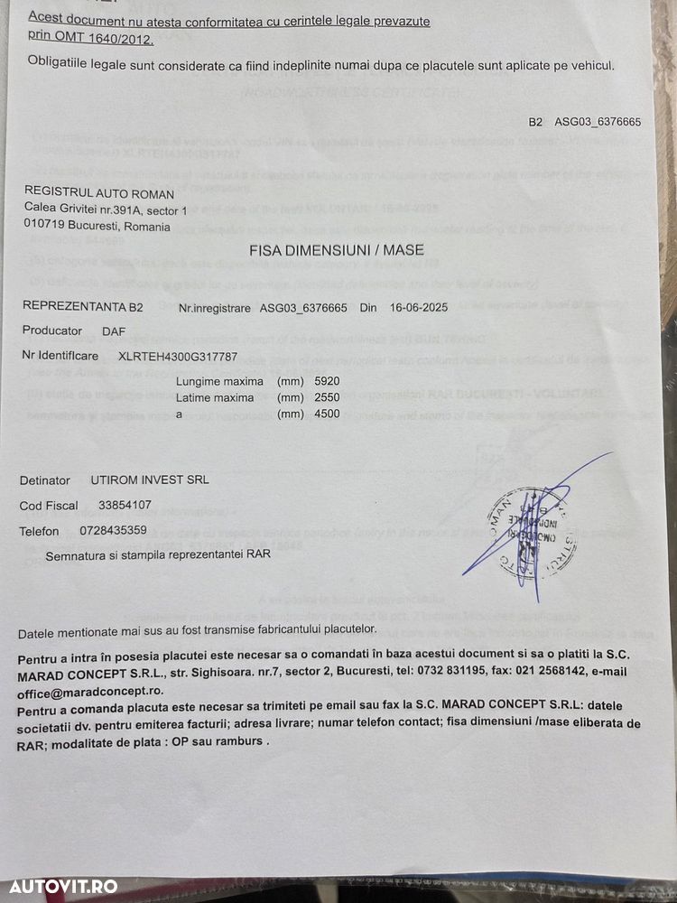 DAF XF530, 2020, 544.645km, KIT BASCULARE, cutie AUTOMATA+RETARDER 6 trepte, FRIGIDER, aer cond STATIONARE, Anvelope 80% ok, 480CP euro 6, - 39