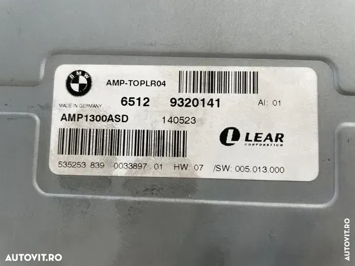 Amplificator bang&0lufsen statie audio bmw F series F01 F10 F15 F16 bang & olufsen bang&Oulfsen - 5