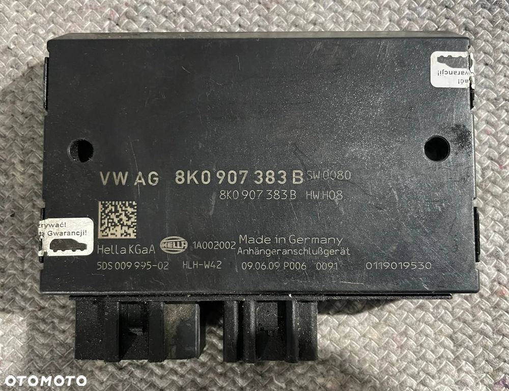 Audi A4 B8 8K moduł sterownik haka 8K0907383B