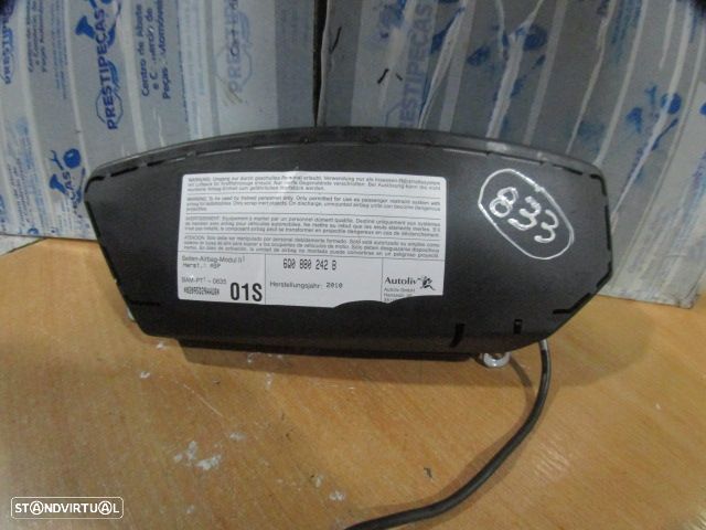 Airbag Banco 6Q0880242B SKODA FABIA 2 SW 2011 1.6TDI 90CV 5P CINZA FD - 1