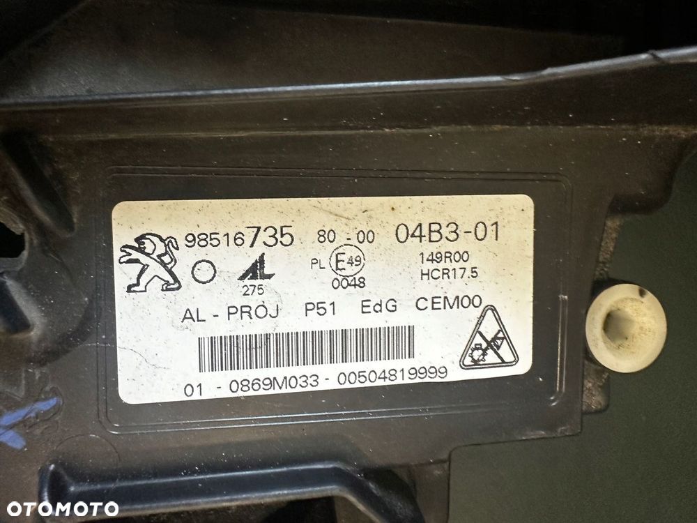 LAMPA PRAWA REFLEKTOR PRAWY FULL LED PEUGEOT 308 III 3 2021- 9851673580 - 16