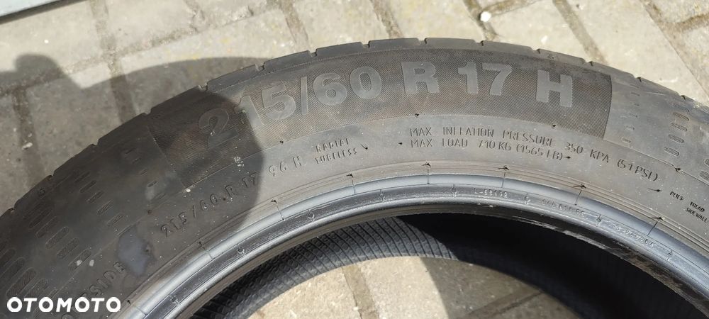 OPONY 215/60R17H CONTINENTAL ECOCONTACT 6 2x(3523) 2x (4819) 6.5 mm LATO KOMPLET 4 SZTUKI - 5
