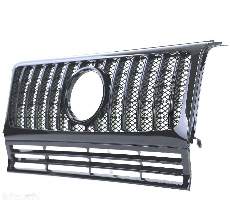 GRELHA FRONTAL MERCEDES CLASE G W463 90-18 LOOK AMG PRETO BRILHANTE - 4
