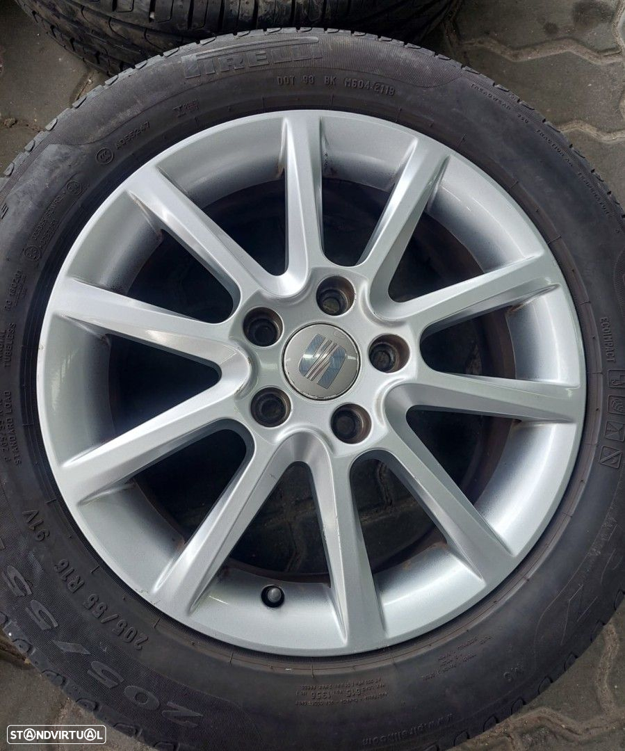 Jantes Seat R16 com pneus 205/55 furação 5x112 - 5