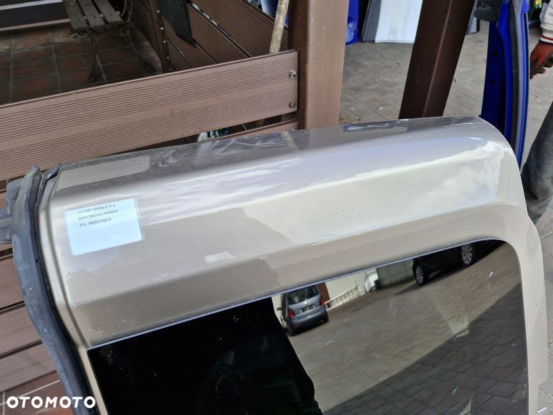 fiat doblo ii 2 drzwi prawy tył tylne skrzydło skrzydełko - 3
