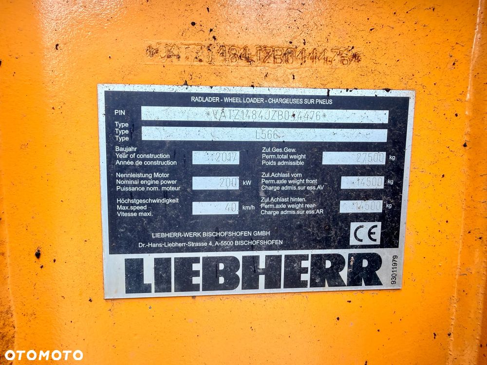 Liebherr L566 Xp Xpower ładowarka kołowa WAGA centralne smarowanie, szufla 4,2m3 - 7