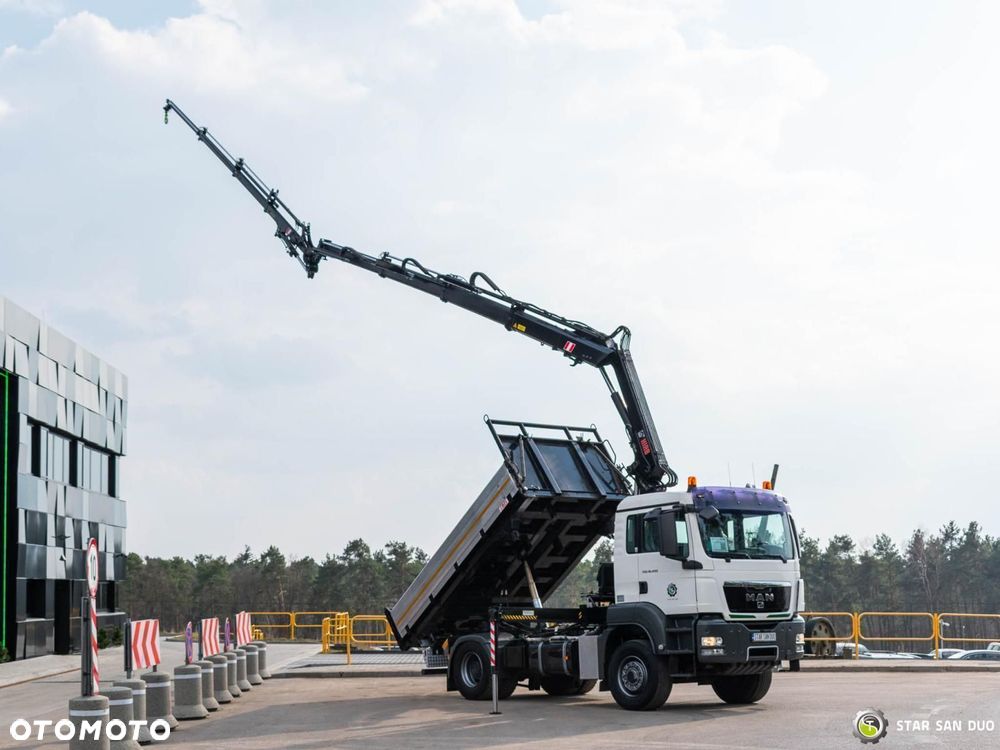 MAN TGS 18.400 4x4 HIAB 144 E-5 Hipro HDS  Żuraw Fly Jib Wywrotka - 3