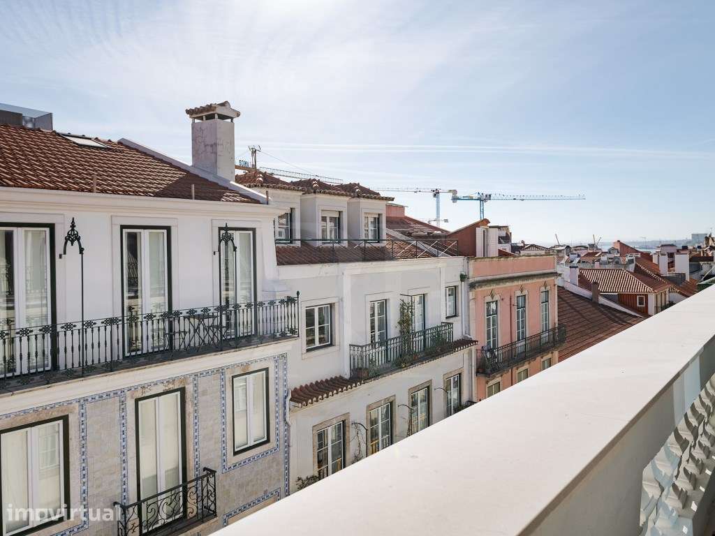 Penthouse T2 com varanda e vista rio em Lisboa - Grande imagem: 5/30