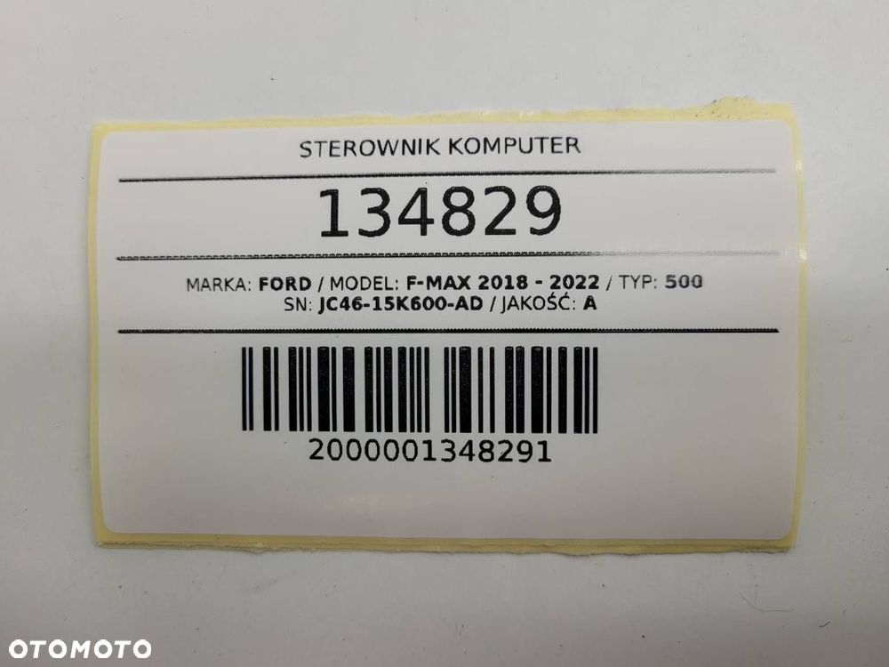 STEROWNIK KOMPUTER FOMOCO DOOMB FORD F-MAX 500 EURO 6 JC46-15K600-AD EUROPA - 9