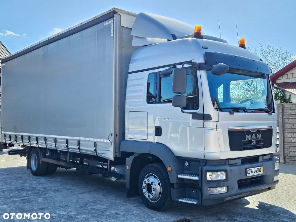 MAN TGM 15.290 / FIRANKA / AUTOMAT / CAŁY NA PODUSZKACH / KLIMA POSTOJOWA / BEZ ADBLU / BEZ DPF / SPROWADZONY / 18 PALET / E5 /  WINDA / NISKI PRZEBIEG - 1