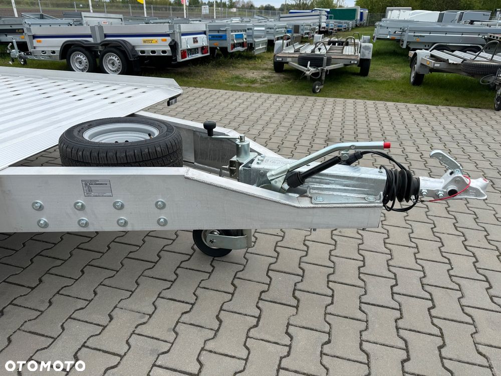 Gromex laweta aluminiowa | 850x210cm | DMC 3500kg | platforma na 2 auta | 3 osie AL-KO | OŚWIETLENIE LED - 13