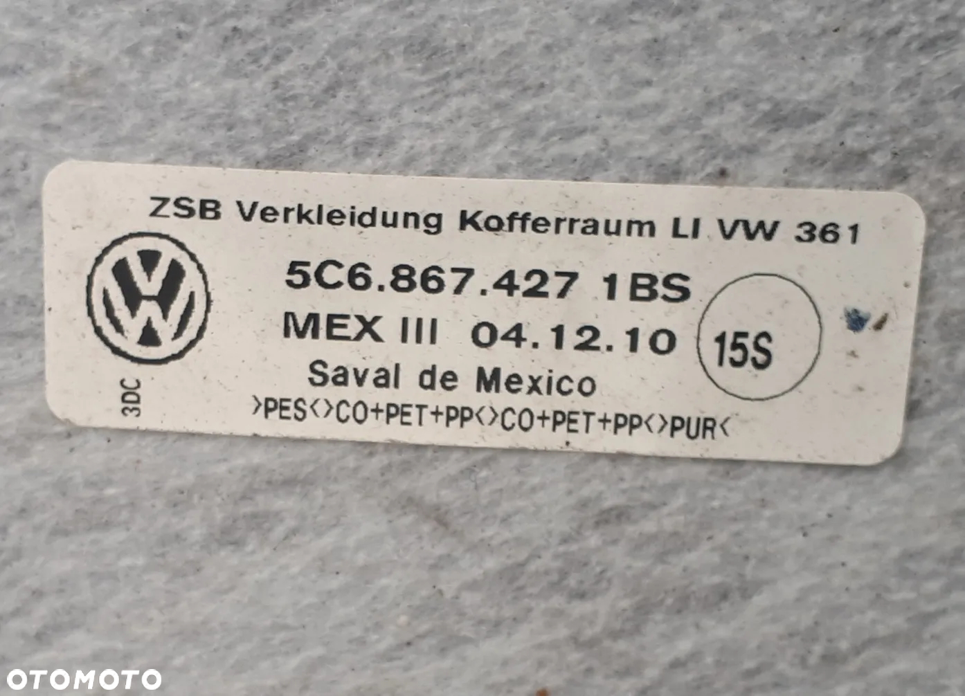 VW Jetta VI A6 5C7 2011-18 Słupek felgi tłumiki - 8