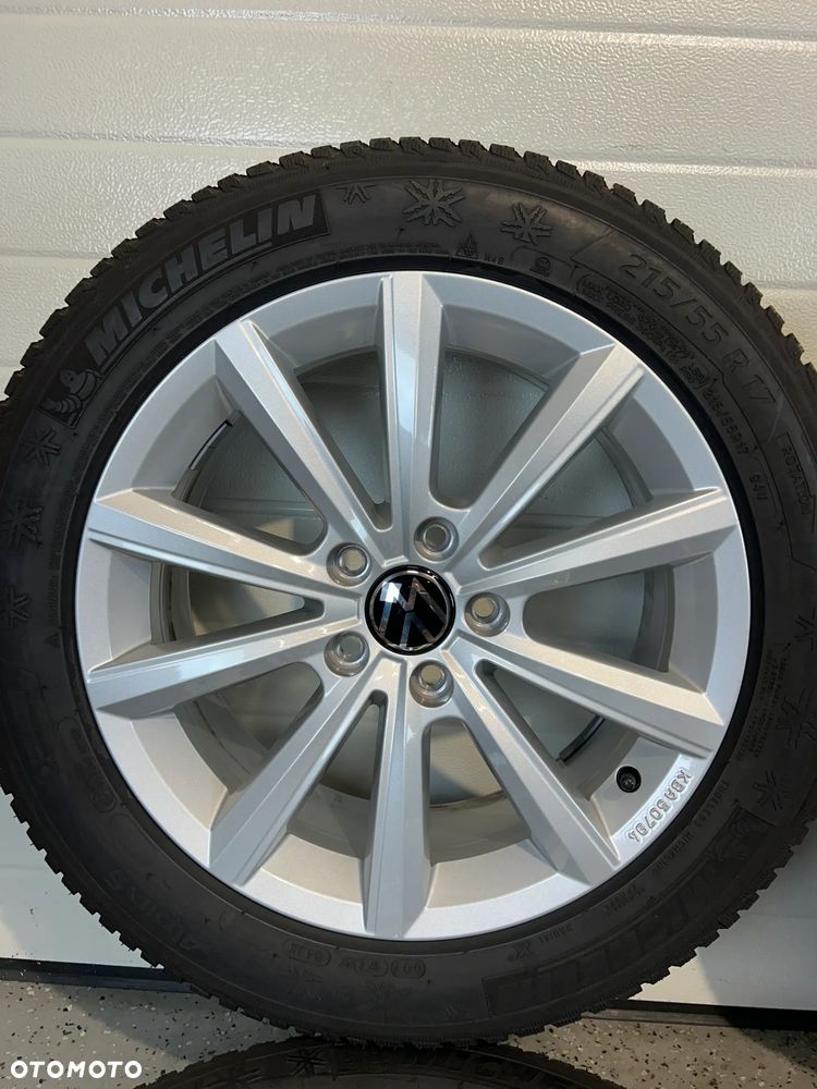 Oryginalne KOŁA FELGI 17 VW T-ROC Arteon Passat B8 Michelin 215/55R17 2025r 8mm jak NOWE - 5