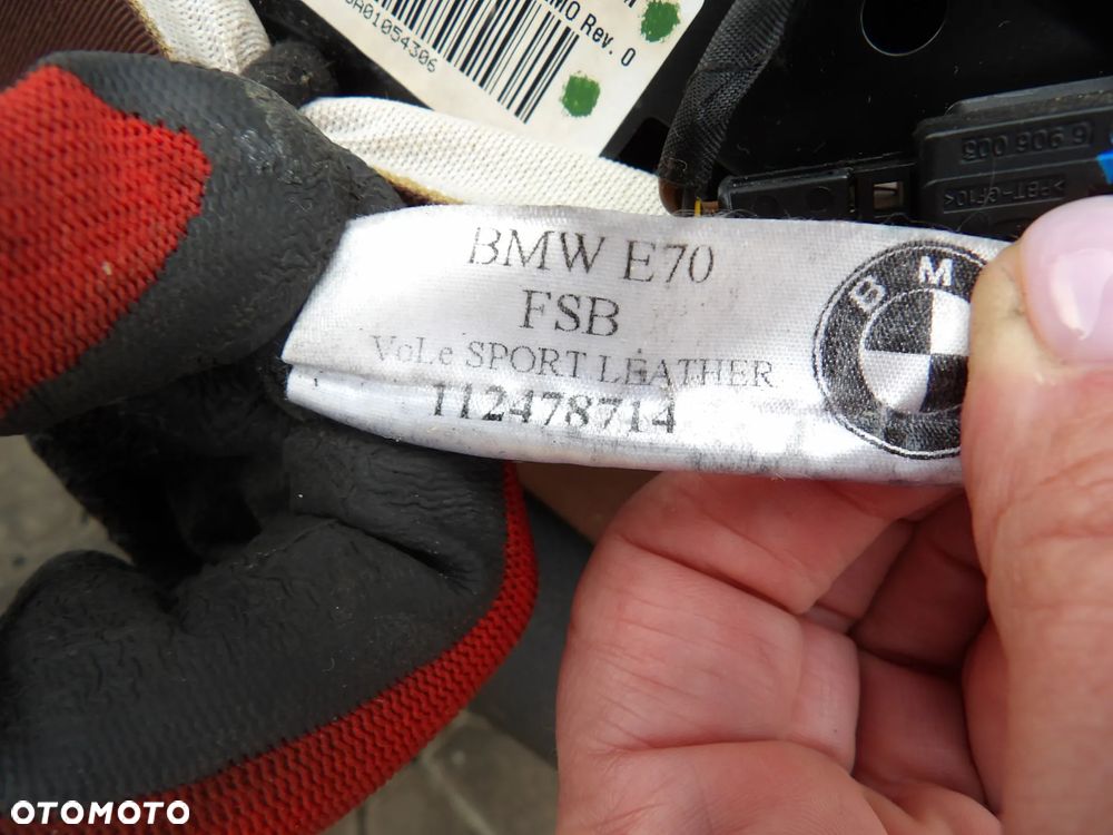 BMW - E70,X5 - FOTELE , KANAPA , TUNEL ŚRODKOWY , BOCZKI - UK - SPORT PO LIFT - OGRZEWANE - KOMPLET - 9
