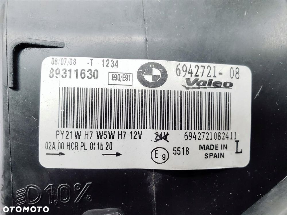 BMW 3 E90 E91 05-08r LEWA LAMPA PRZÓD ORY EU - 11
