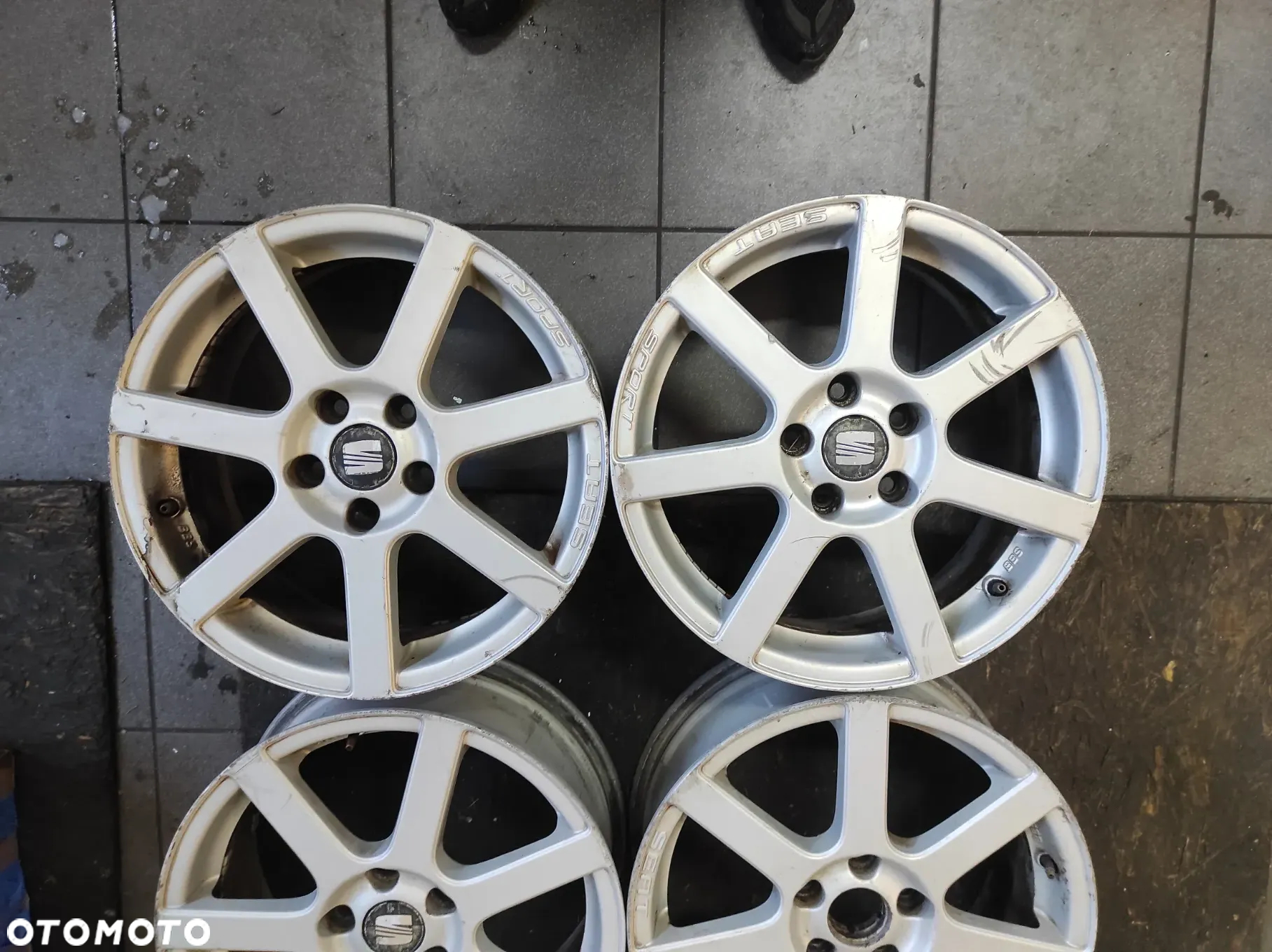 FELGI ALUFELGI KOŁA ALUMINIOWE BBS SEAT SPORT R17 7J  ET54 SEAT LEON 2 ALTEA TOLEDO 3 ALTEA XL EXEO   WYSYŁKA !!!!!! - 2