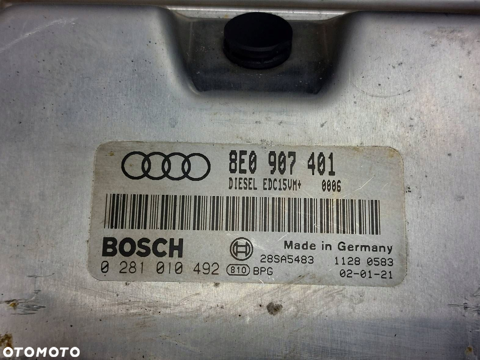 ZESTAW STARTOWY STEROWNIK AUDI A4 B6 2.5 TDI 8E0907401 8E0907279C - 2
