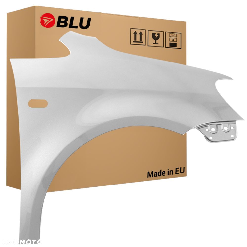 BLU Błotnik VOLKSWAGEN VW CADDY 3 LIFT LA7W prawy srebrny 2010-2015 przód ReflexSilber - 1