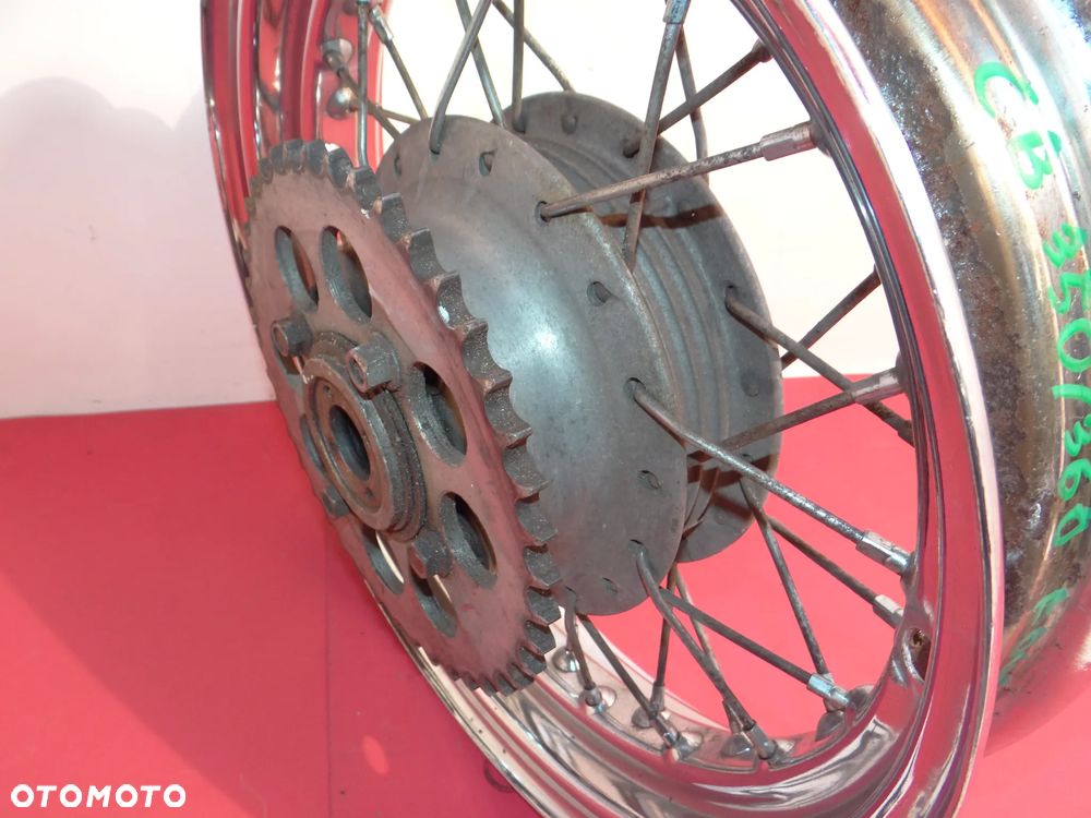 HONDA CB 350 360 FOUR PIASTA BĘBEN ZĘBATKA KOŁO FELGA TYŁ H098 - 4