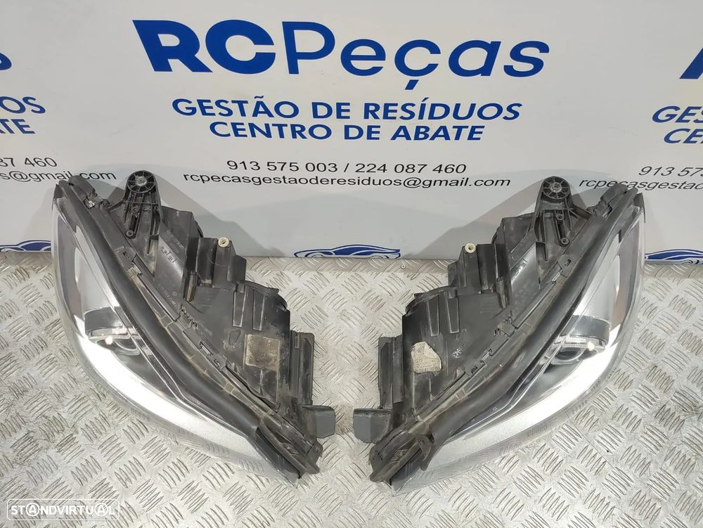 Conjunto Farois Otica Frente Frontal Xenon Originais Mercedes Benz  Class C W204 Facelift - 8