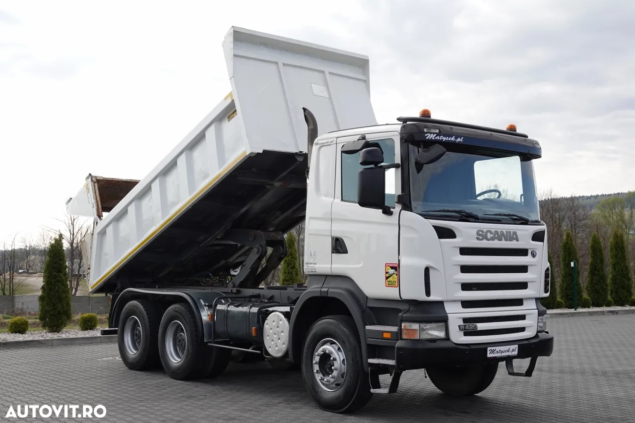 Scania R 420/ 6x4 / 2-SIDE TIPPER / HYDROBRATA / BORDMATIC / HYDROKLAPA / MANUAL / IMPORTAT - 7