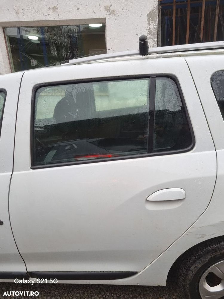 Usa Stanga Spate Dacia Dacia Logan II MCV 2013 - 2016 SUV 4 Usi Blanc Glacier DV369 (1422) - 1