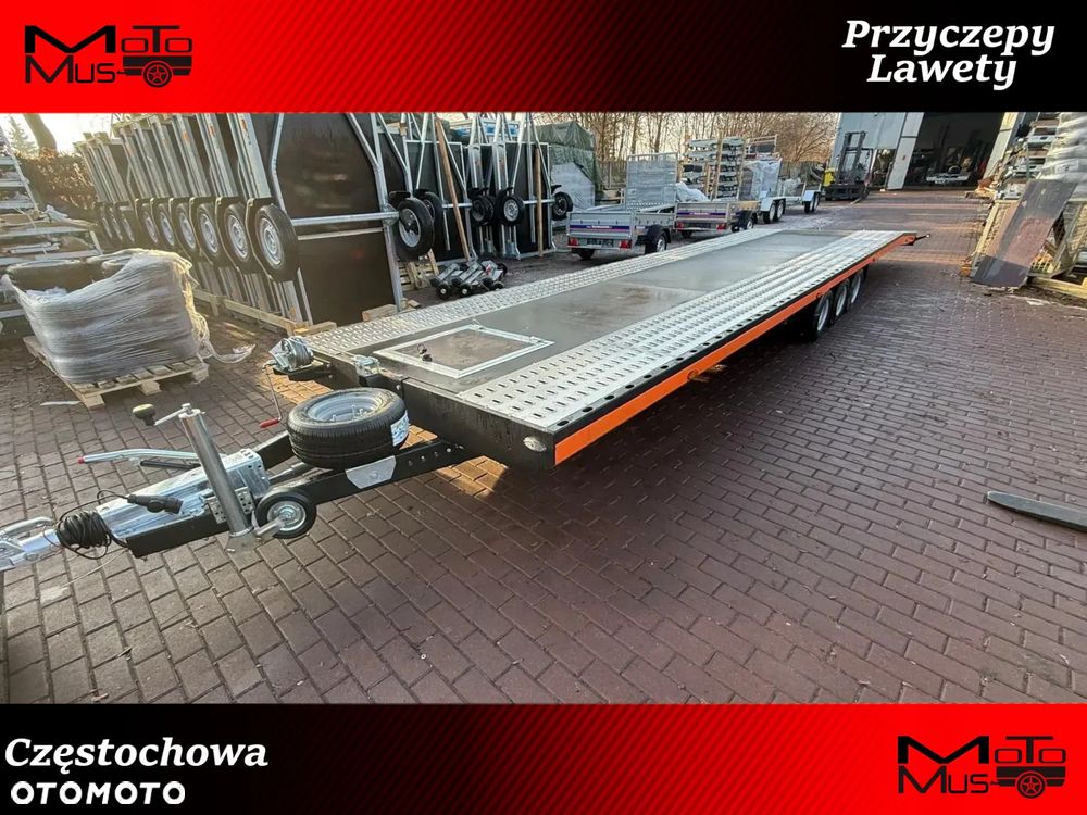 Niewiadów Laweta Boro Indiana Premium Color I3585M 8.5x2.1 dwa auta 3 osie koła 195/55R10c  Częstochowa od ręki - 1