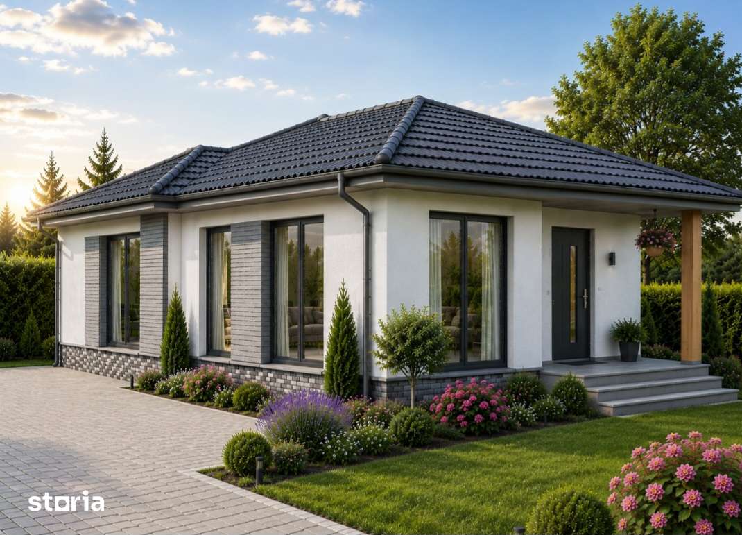 Casa pe un singur nivel la cheie,150 mp, gard, pavaj, LIVEZENI - Imagine principală: 4/5