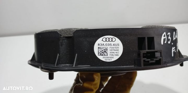 Boxa dreapta fata 83A035415 Audi A1 2 [2018 - 2020] - 3