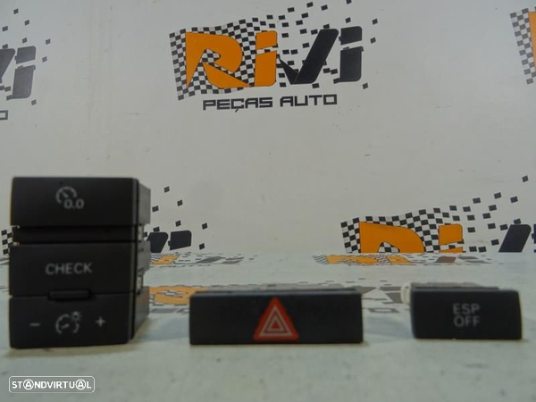Comutador / Botão Audi A6 (4F2, C6)  4 Piscas / Esp Off / Iluminação