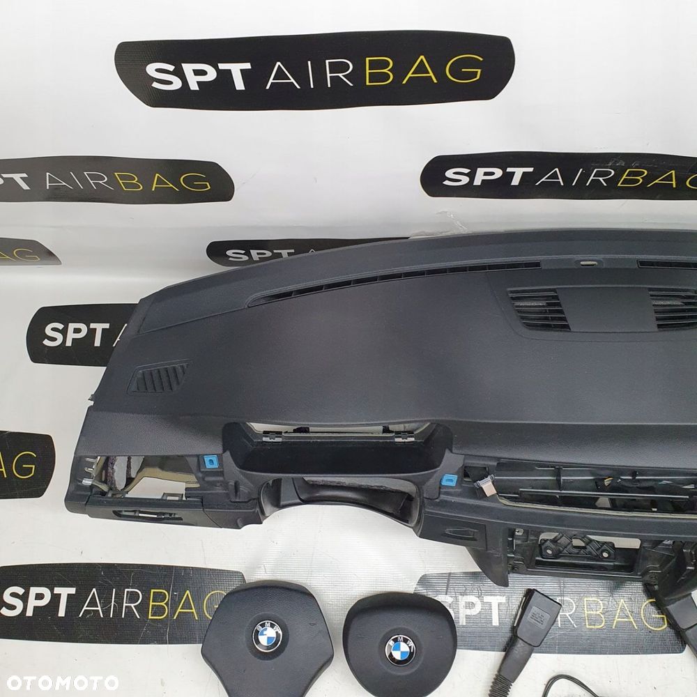 BMW E90 E91 E92 DESKA ROZDZIELCZA KONSOLA KOKPIT PULPIT PODUSZKI AIRBAG AIR BAG NAPINACZE KIT SET - 2