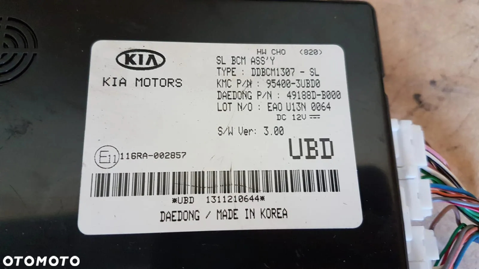 KIA SPORTAGE III MODUŁ KOMFORTU 95400-3UBD0 - 3