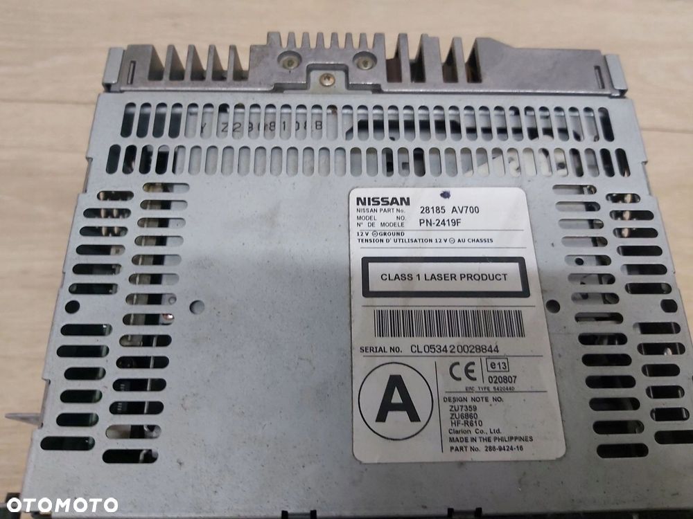 Nissan Primera P12 czytnik nawigacji ramka popielniczka konsola środkowa - 2