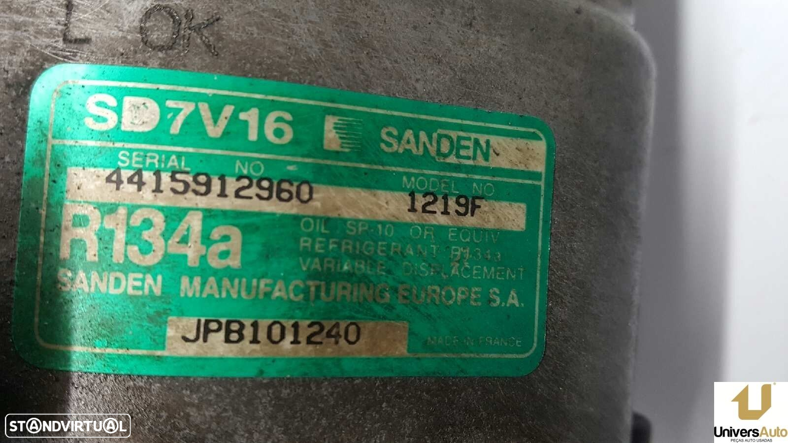 COMPRESSOR DE AR CONDICIONADO MG ROVER SERIE 25 (RF) CLASSIC (3-PTAS.) - 3