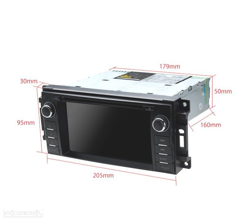 AUTO RADIO PARA JEEP WRANGLER 07-12 GRAND CHEROKEE 08-11 USB GPS TACTIL 6.2" HD - 4